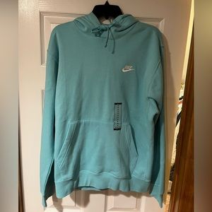 Nike Sportswear Club Fleece Hoodie Baltic Blue Sz M